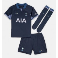 Otroški Nogometni dresi Tottenham Hotspur Cristian Romero #17 Gostujoči 2023-24 Kratek Rokav (+ Kratke hlače)